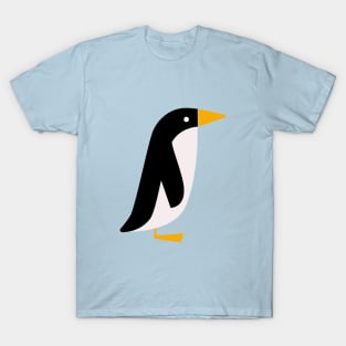 Penguin Party – Retro Penguins in Blue T-Shirt